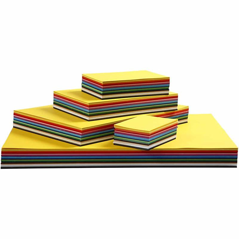 Creative Card, A3,A4,A5,A6, 180 g, assorted colours, 1500 ass sheets