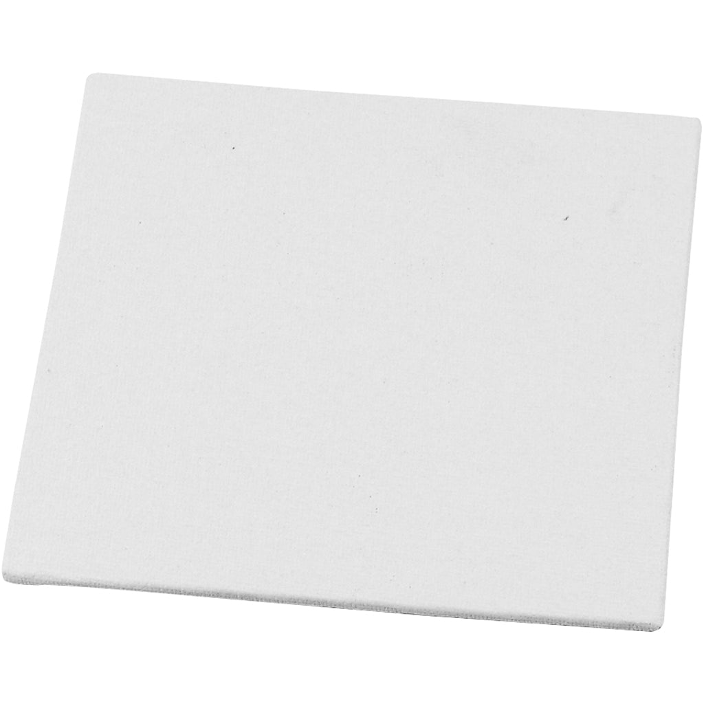 Canvas Panel, size 12,4x12,4 cm, 280 g, white, 1pc/ 1 pc