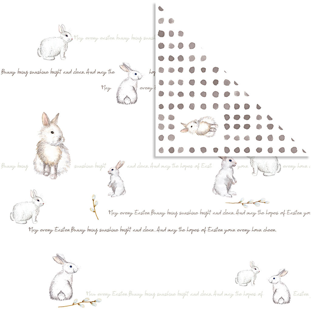 Design Paper, bunny, sheet 30,5x30,5 cm, 180 g, 5 sheet