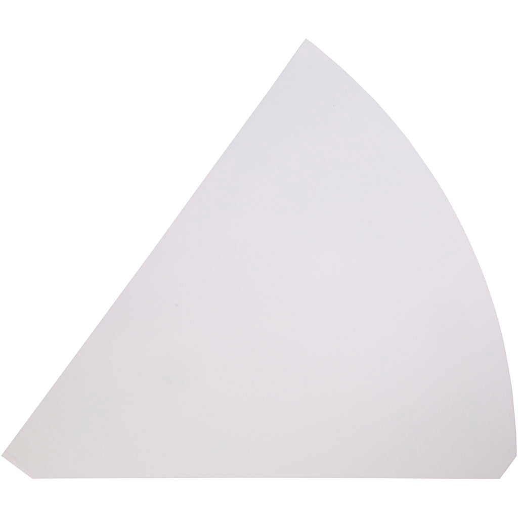 Cones, H: 68 cm, dia. 20 cm, white, 5 pc