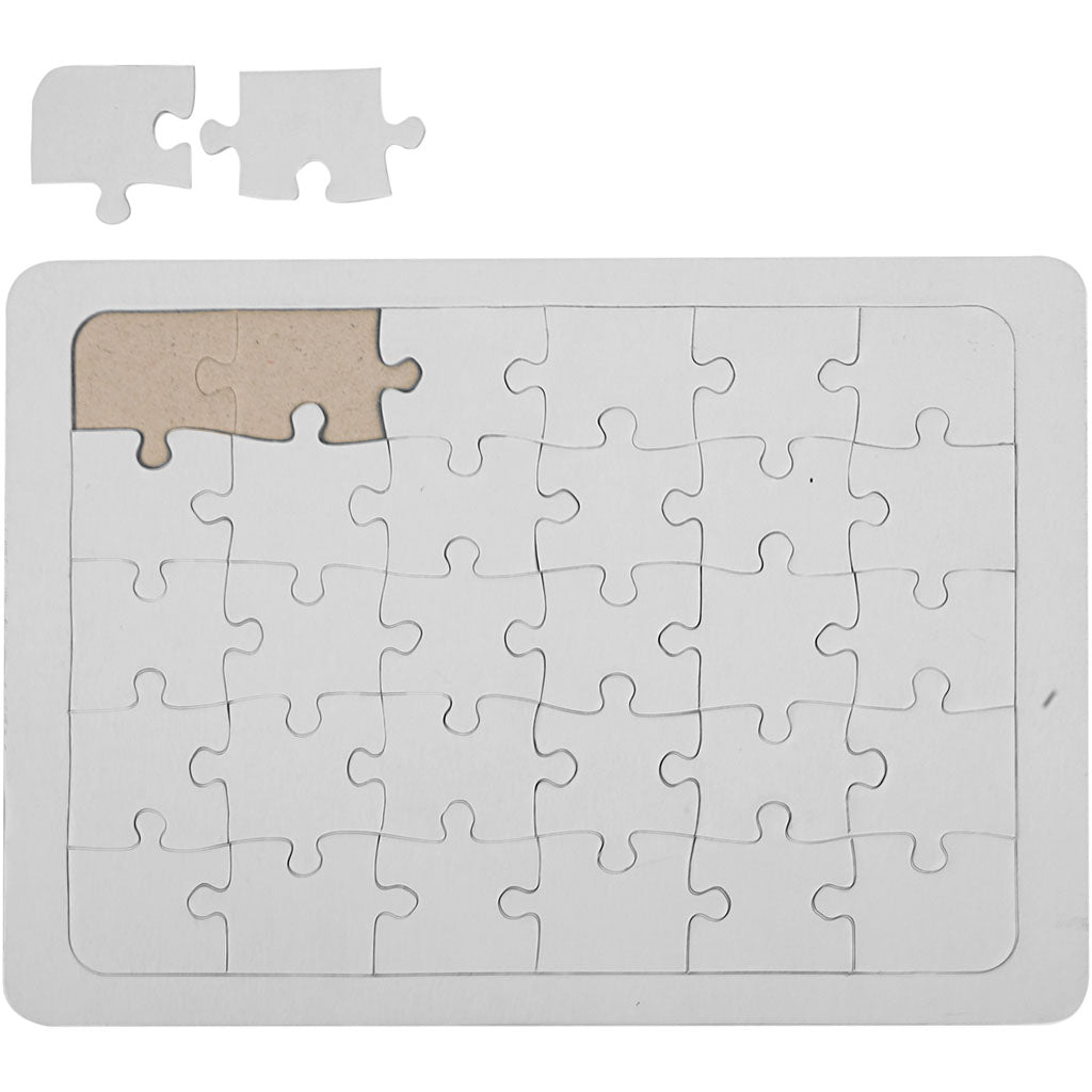 Jigsaw Puzzle, size 15x21 cm, white