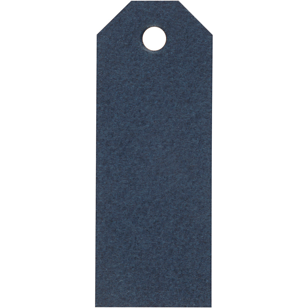 Manila Tags, size 3x8 cm, 220 g, blue, 20 pc