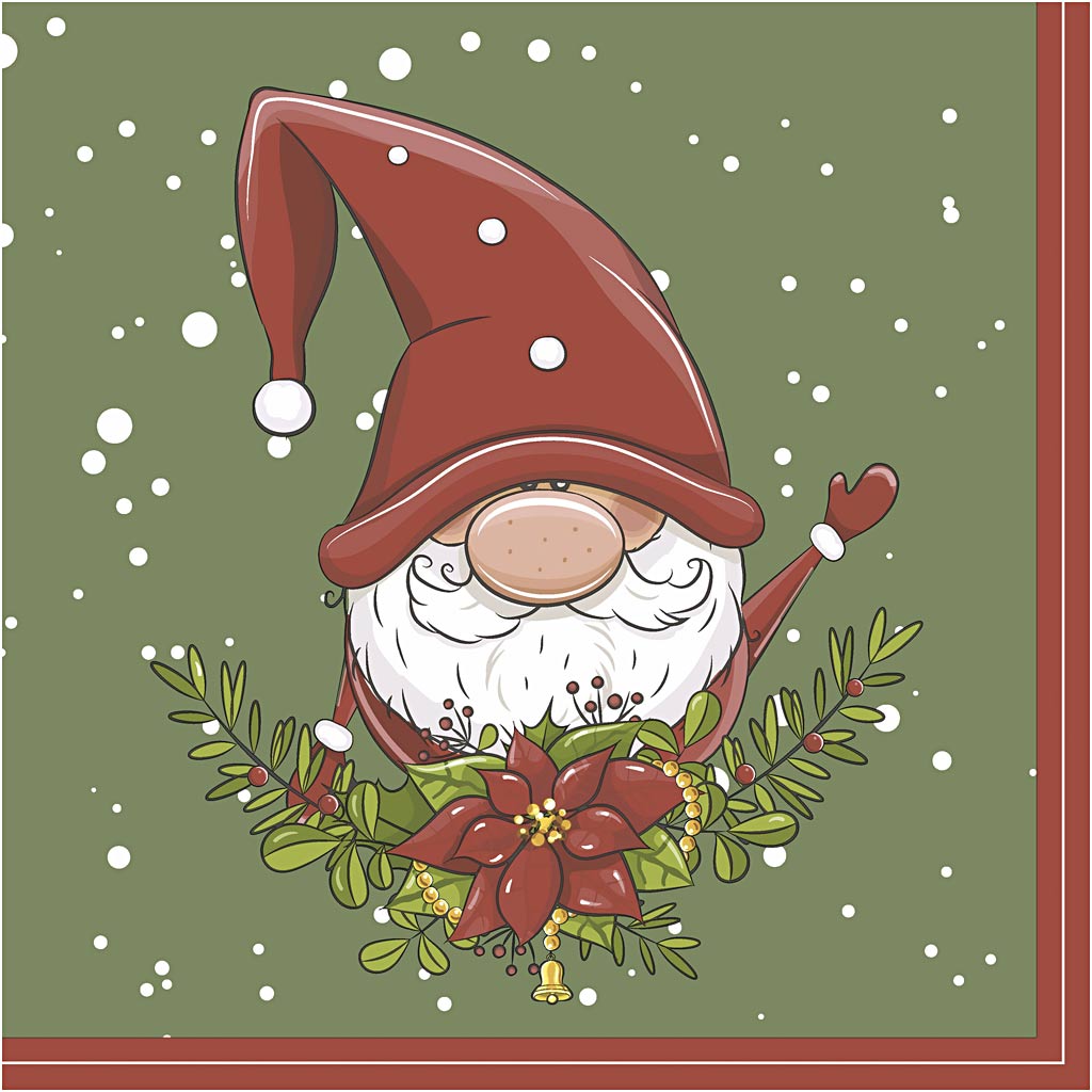 Napkins, Elf , size 33x33 cm, 20 pc