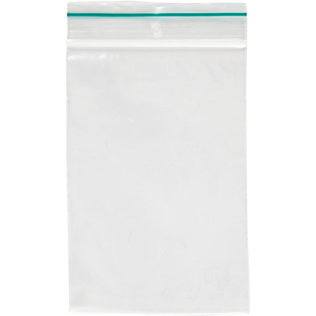 Zip-lock Bag, size 8x12 cm, thickness 0,05 mm, 100 pc