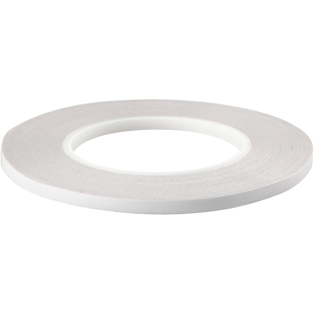 Double-Sided Adhesive Tape, W: 6 mm, 6x50 m