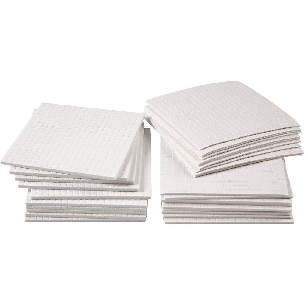 3D Foam Pads, size 5x5 mm, thickness 1-2-3 mm, 30x400 pc