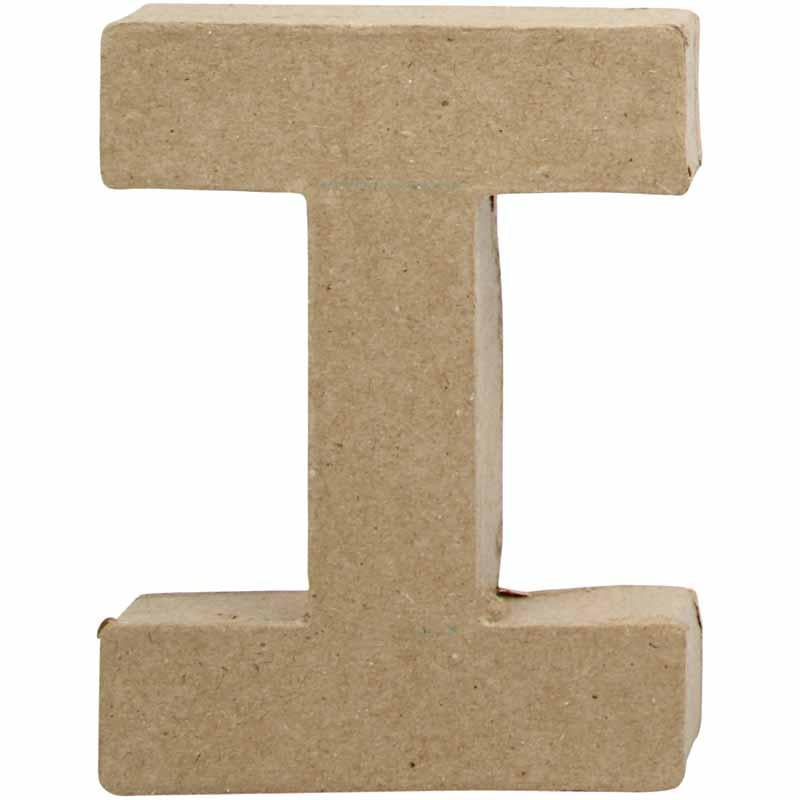 Letter, I, H: 10 cm, W: 7,5 cm, thickness 1,7 cm