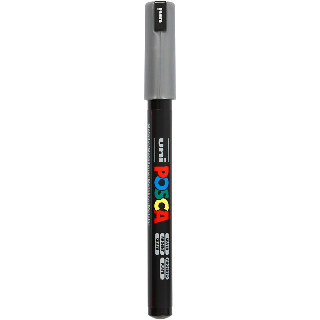 Posca Marker, no. PC-1MR, line 0,7 mm, extra-fine, silver