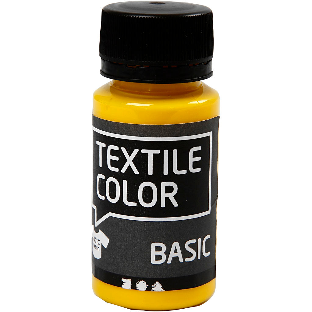 Textile Color, primary yellow, 50 ml/ 1 bottle