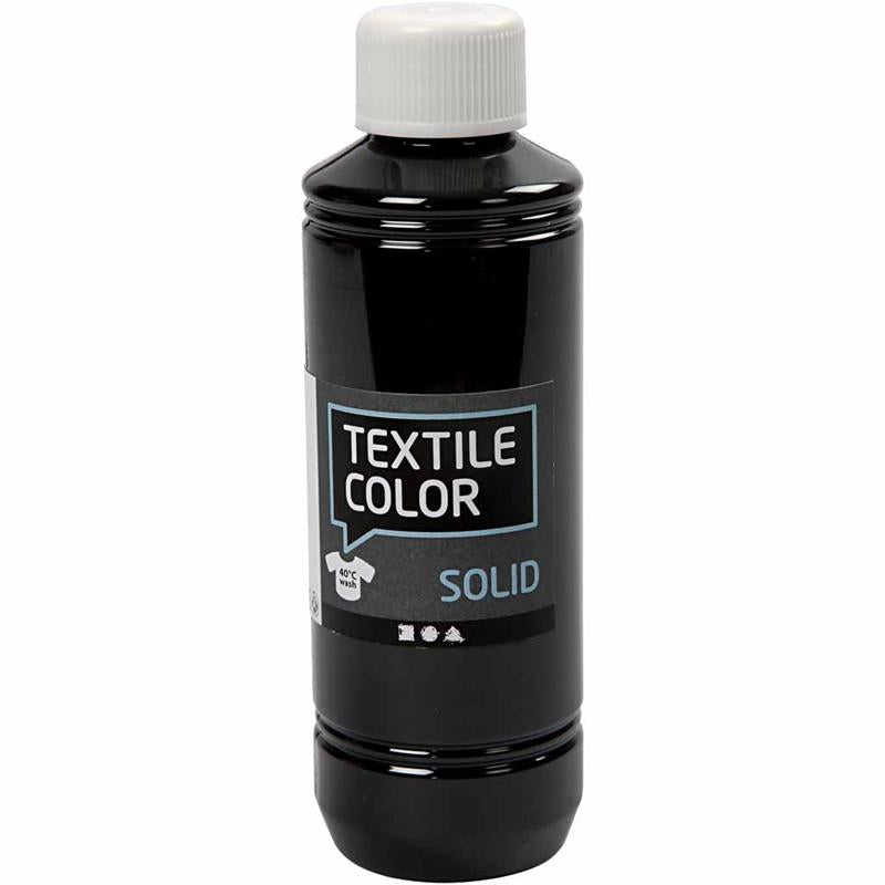 Textile Solid, opaque, black, 250 ml/ 1 bottle
