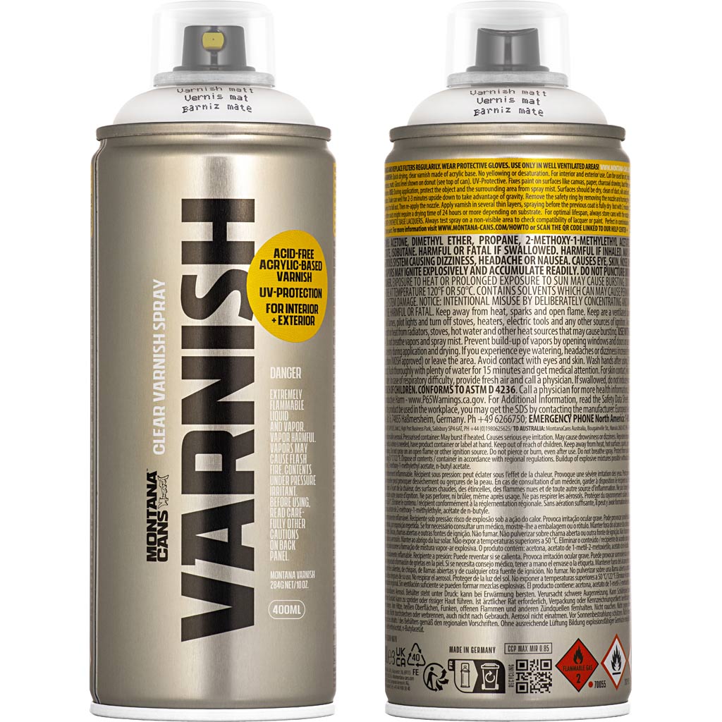 Spray Lacquer, matt, 400 ml/ 1 tub