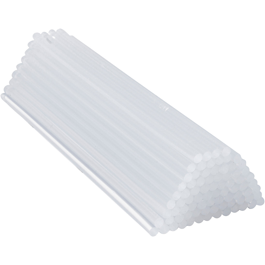 Glue Sticks Mini, L: 25 cm, dia. 7 mm, 80 pc