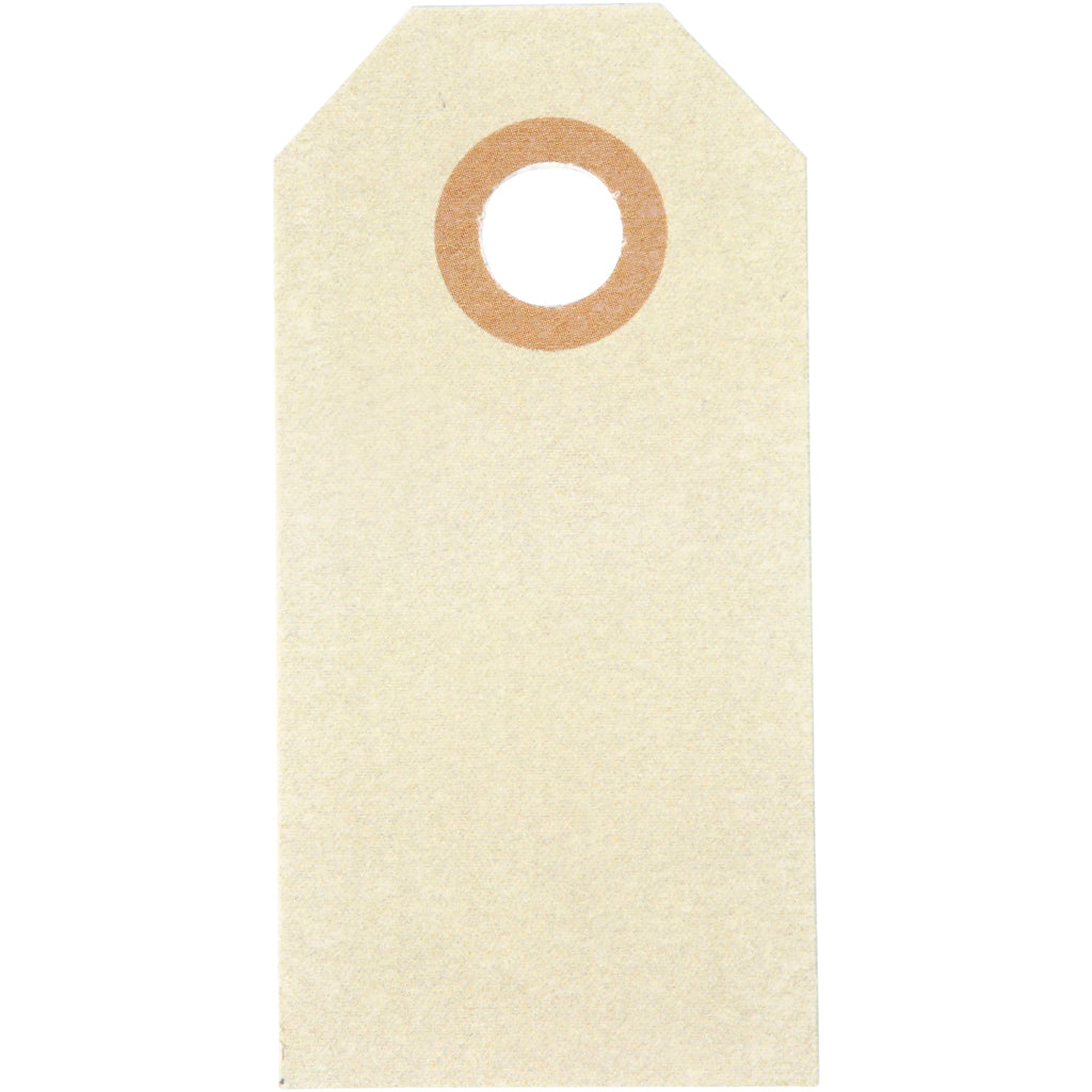 Manila Tags, size 3x6 cm, 250 g, cream, 30 pc