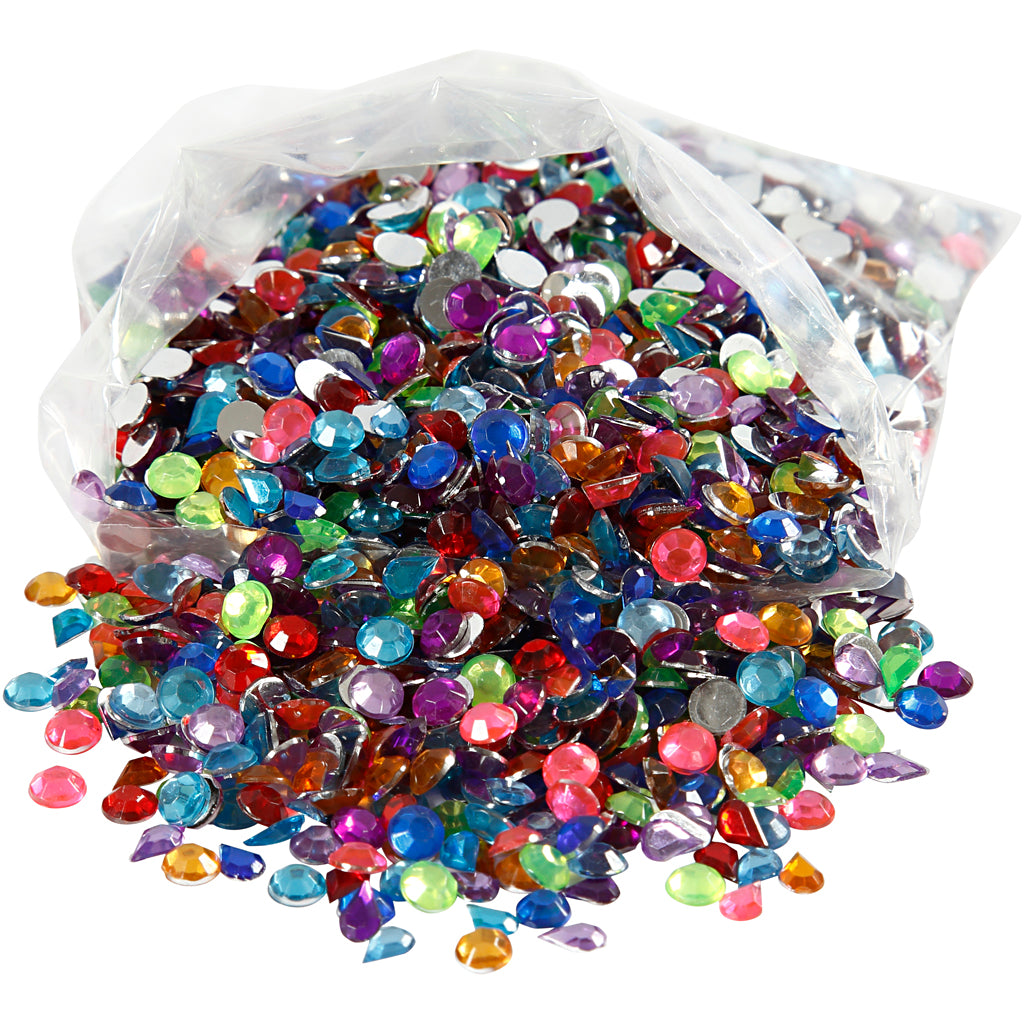 Rhinestones, size 5 mm, 3000 pc