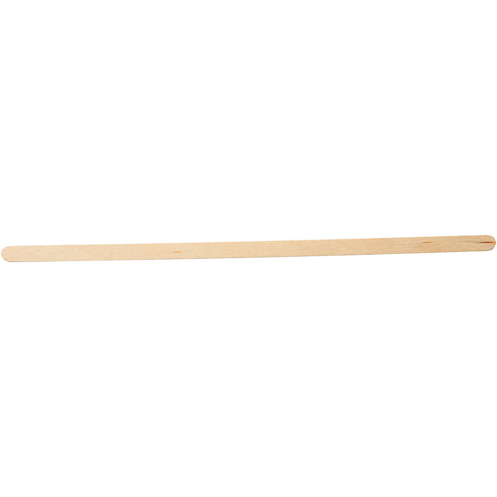 Ice lolly sticks, L: 19 cm, W: 6 mm, natural, 30 pc