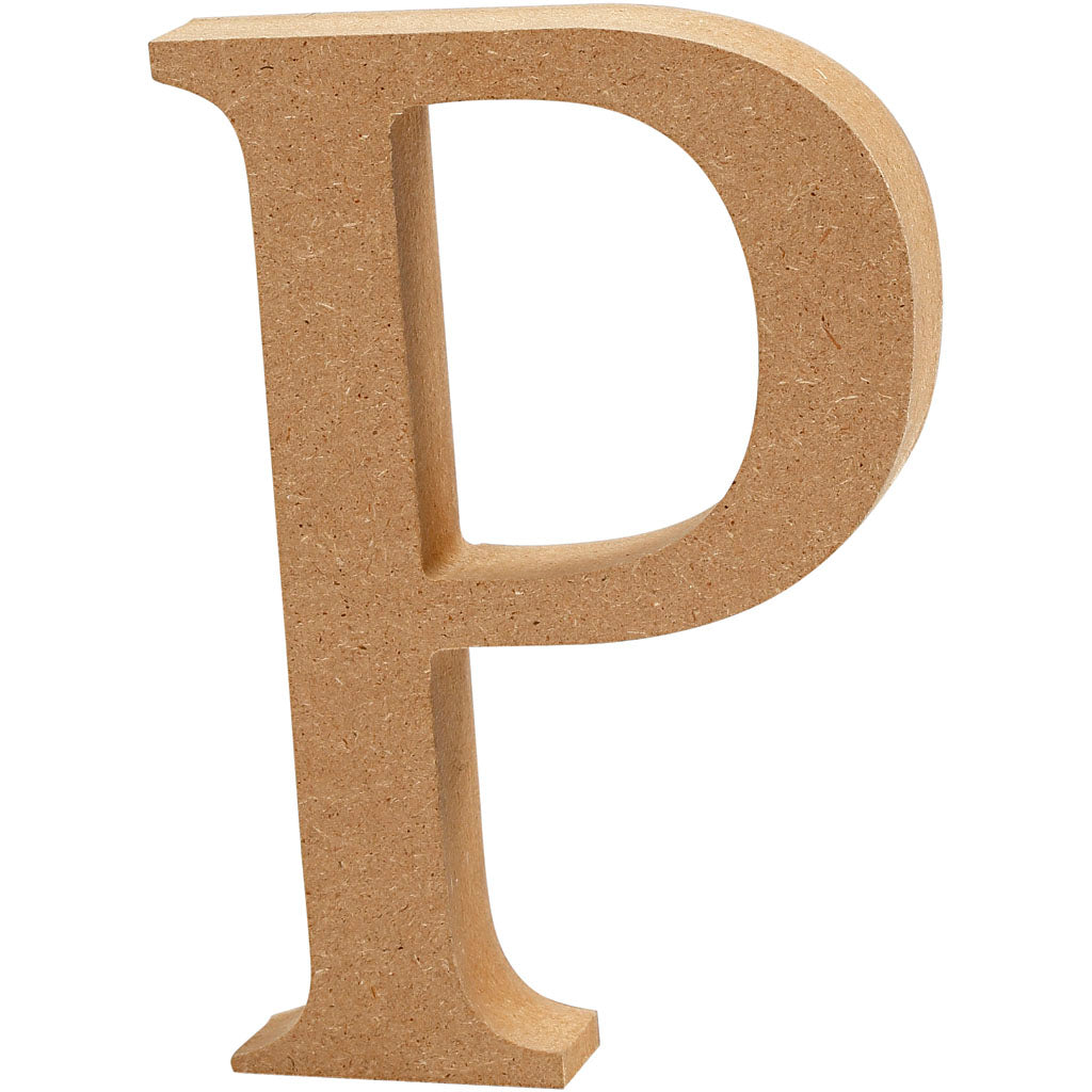 Letter, P, H: 13 cm, thickness 2 cm