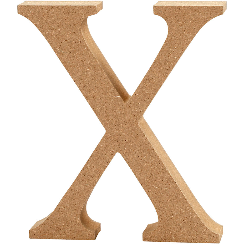 Letter, X, H: 8 cm, thickness 1,5 cm