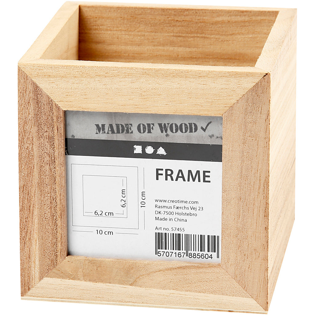 Pencil Holder, size 10x10x10 cm, hole size 6,2x6,2 cm