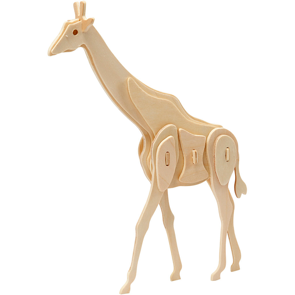 3D Construction figure, giraffe, size 20x4,2x25 cm