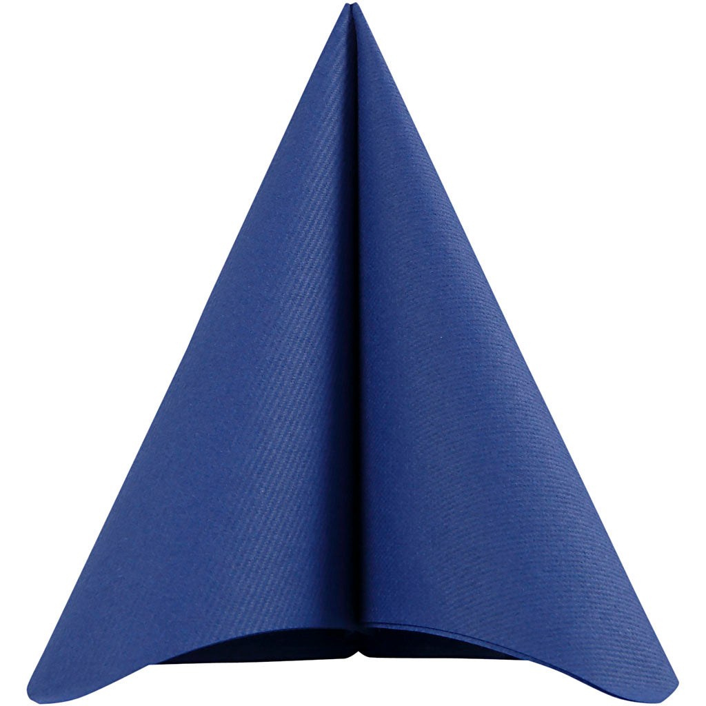 Table Napkins, size 40x40 cm, 60 g, dark blue, 20 pc