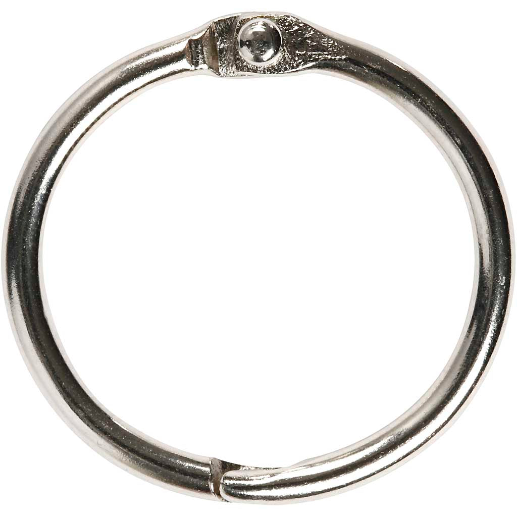Book Ring, D: 25 mm, thickness 2,7 mm, 10 pc