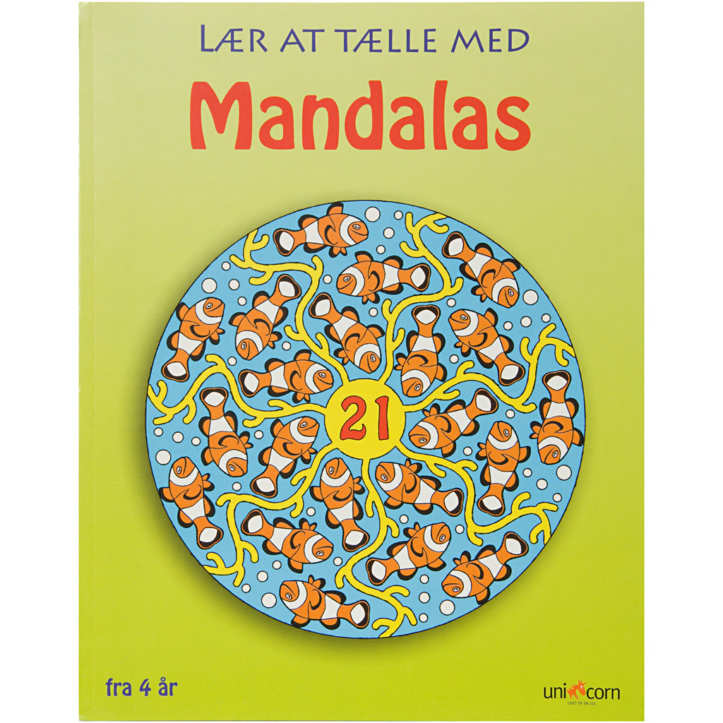 Mandala colouring books, Learn to Count