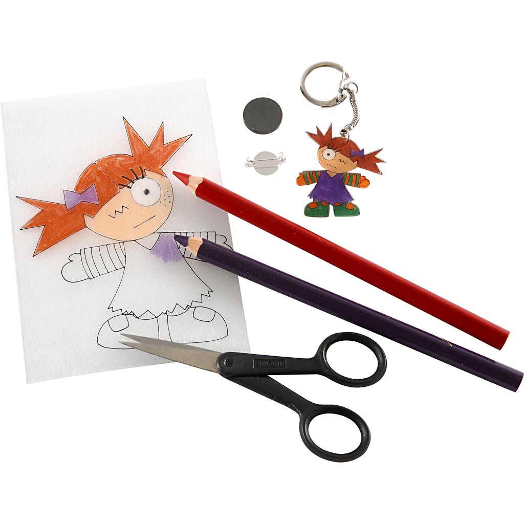 Shrink plastic sheets with motifs, sheet 10,5x14,5 cm, thickness 0,3 mm, matt transparent, 36 sheet