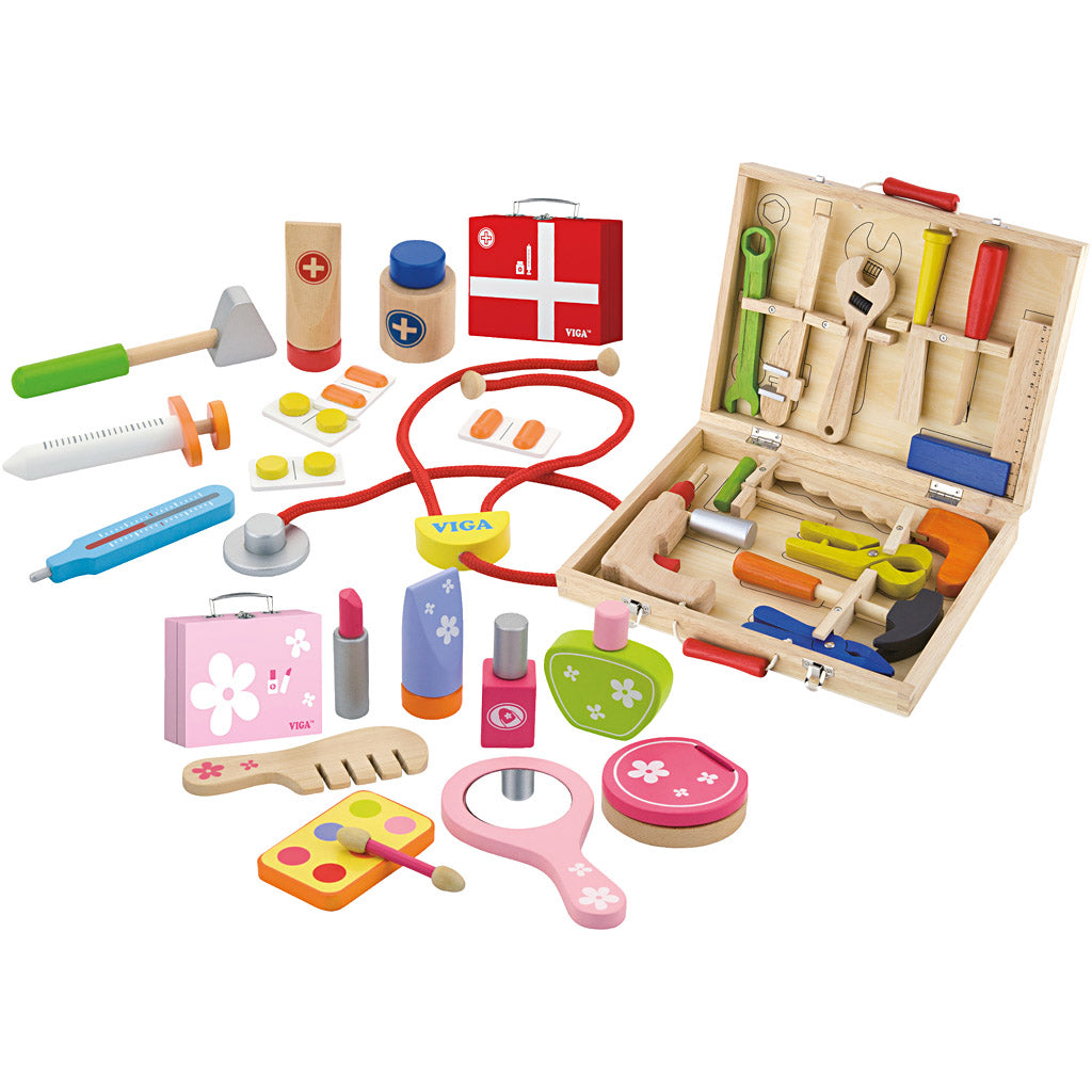 VIGA Wooden Playset, 33 parts/ 1 set