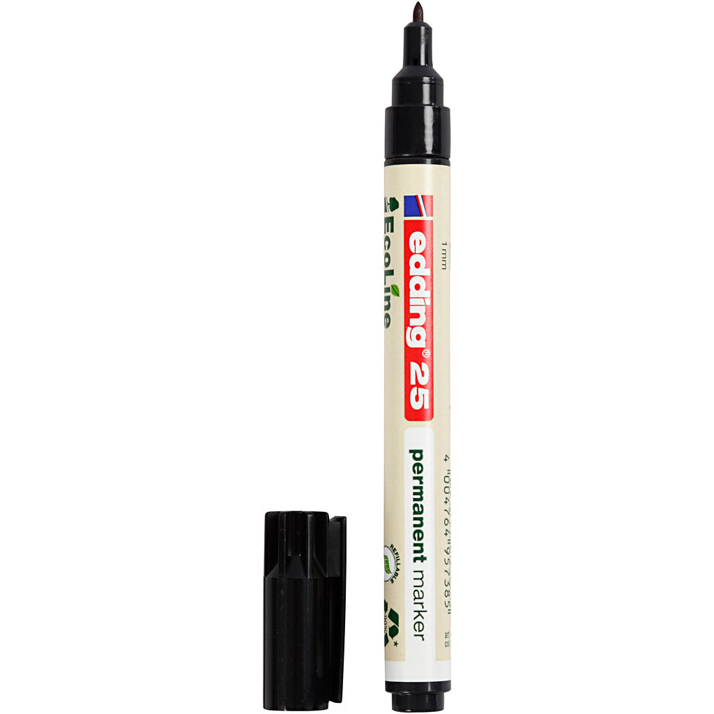 Edding EcoLine marker 25, no. 25, line 1 mm, black