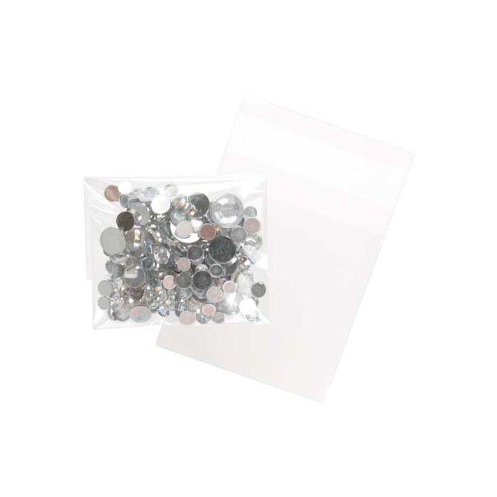 Plastic Bags 6.8x6.8cm Transparent Peel and Seal