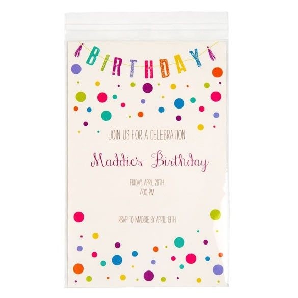 Plastic Bags 14.4x20.8cm Crystal Clear