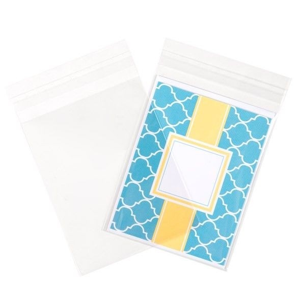 Plastic Bags 17.3x12.7cm Transparent Peel and Seal