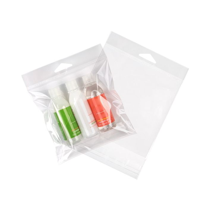 Headerbags 13.2x12.9cm Reclosable and Crystal Clear