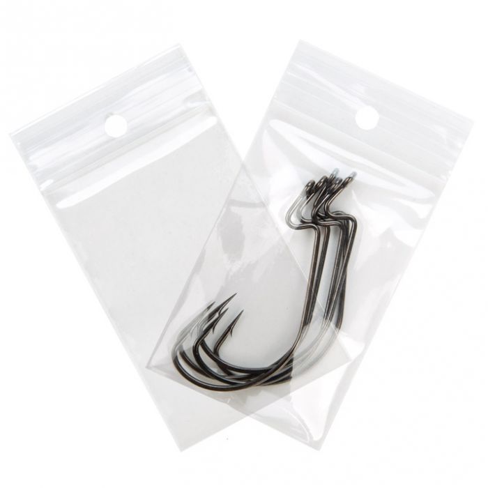 Grip Seal Bags with Hang hole 5x7.5cm Crystal Clear PP 75 micron