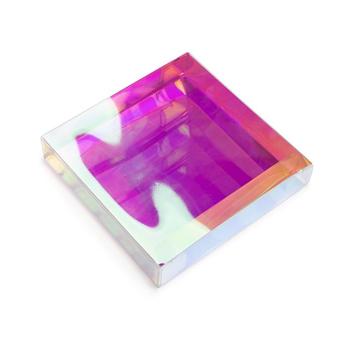 Plastic Gift Boxes 13x2,5x12,9 cm Iridescent