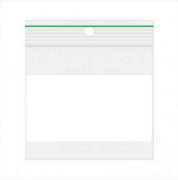 Grip Seal Bags with Write-on-Panel/Hang Hole 10x10cm PE 50 micron Bargain! (1.000 pieces)