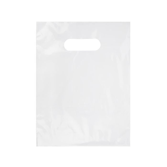 Handle Bag White 2.25 Mil, 20% Recycled Content 22,9x30,5cm