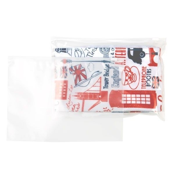 Grip Seal Bags with sliding Zipper 25.5x18cm 75 micron