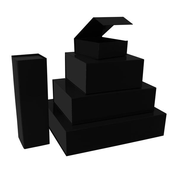 Magnet boxes 35x25x10cm Black (25 pcs)