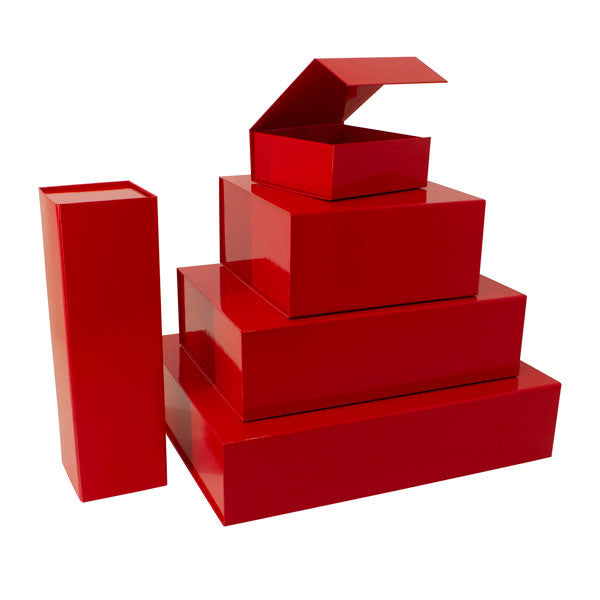 Magnet boxes 35x25x10cm Red (25 pcs)