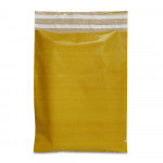 Plastic Mailing Bags 25x35+8cm ochre yellow (250 pcs)
