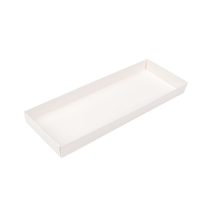 Kraft Box Bottom White 10,8x2,5x30,5 cm