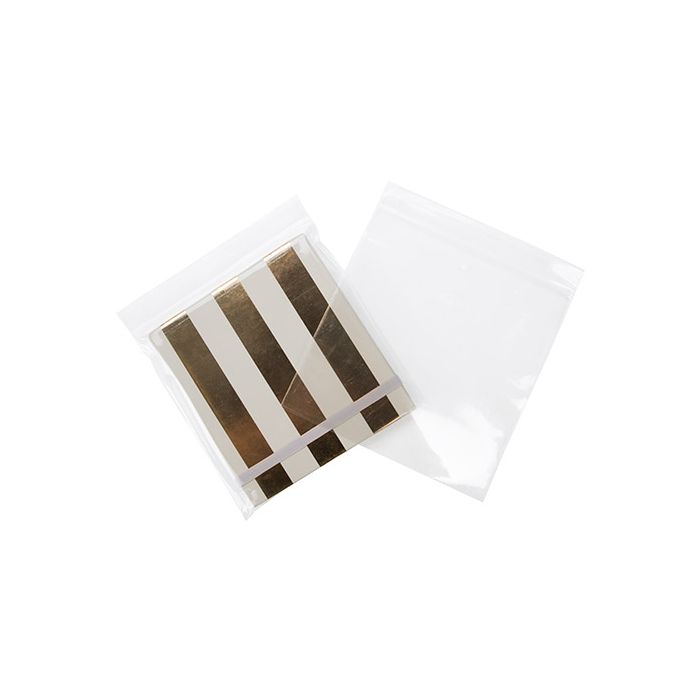 Grip Seal Bags with Vent-hole 12.5x12.5cm Crystal Clear PP 50 micron