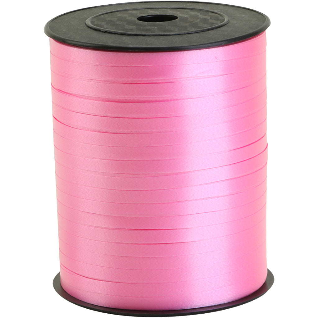 Kräuselband, B 5 mm, Pink, 400 m/ 1 Rolle [HOB-557442]