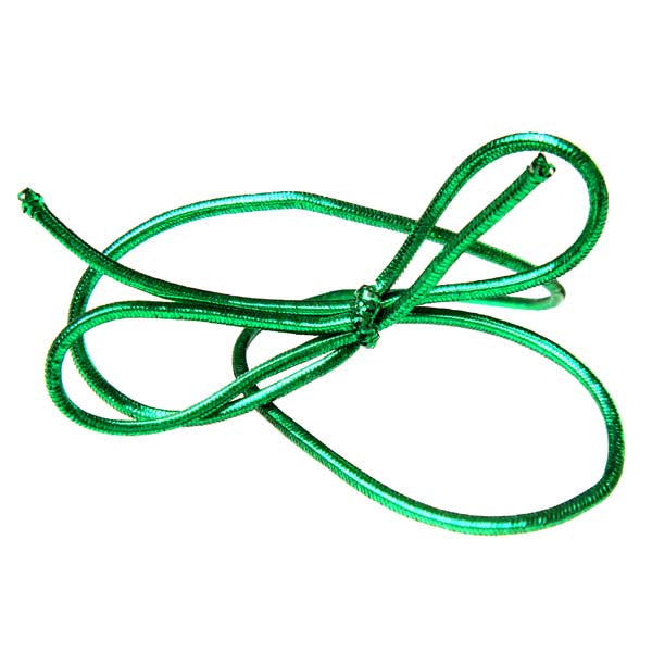 Dekogummi Metallisch Grün - 25.5cm (50 Stück) [10MGR]