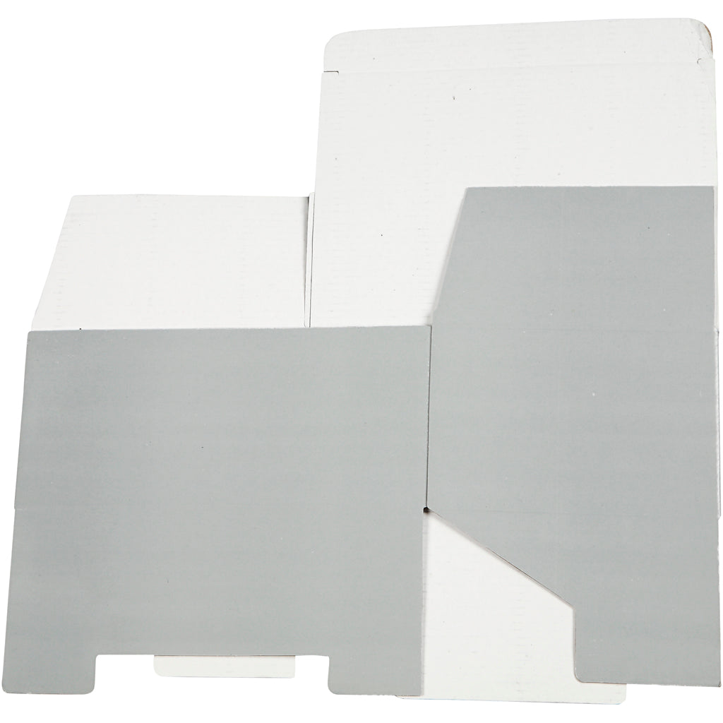 Cardboard Box, H: 10 cm, L: 22 cm, W: 15.5 cm, light grey