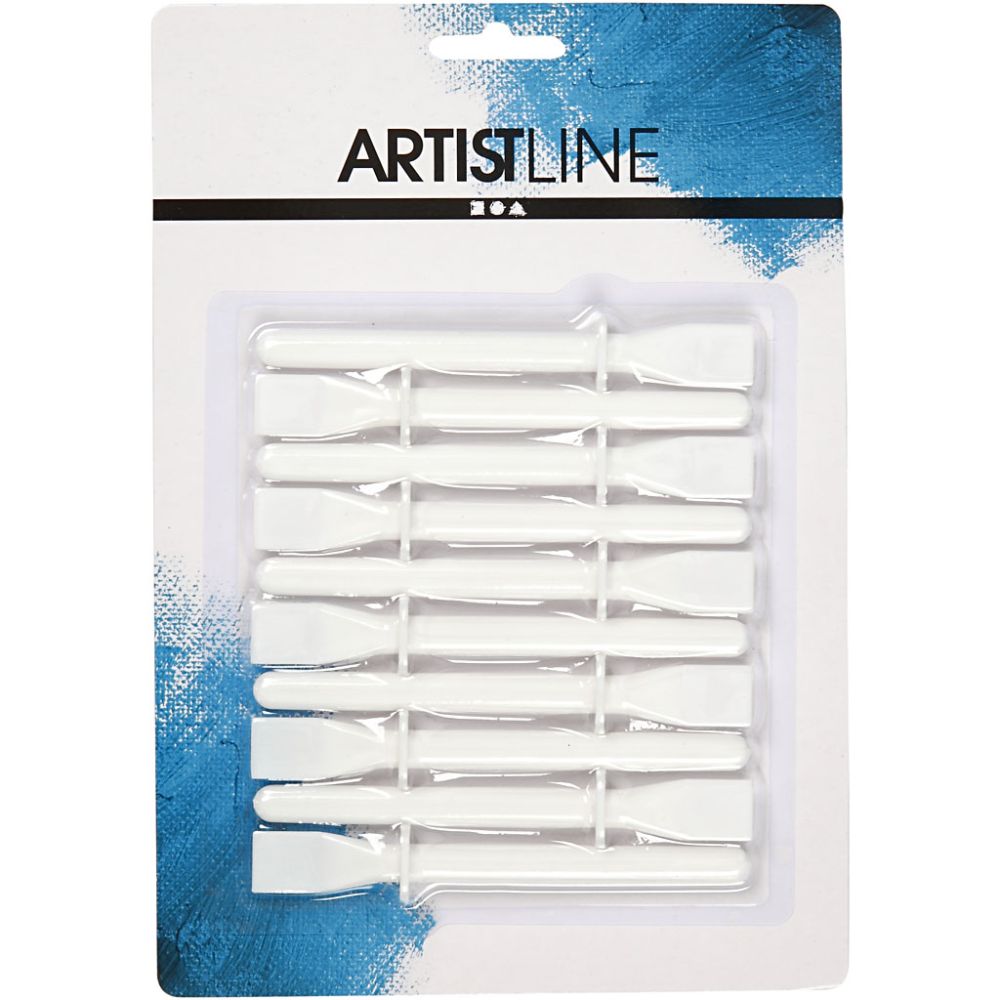 Kunststoffspachtel, L 11,5 cm, B 15 mm, Weiß, 10 Stk/ 1 Pck [HOB-10311]