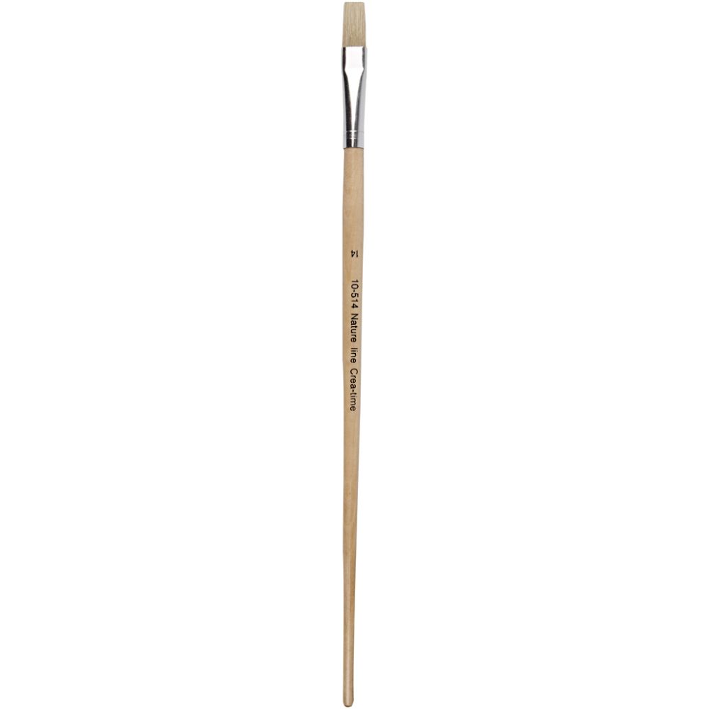 Nature Line Pinsel, Nr. 14, L 32 cm, B 12 mm, langer Griff, 12 Stk/ 1 Pck [HOB-10514]