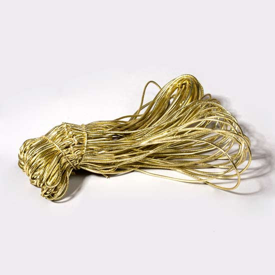 Dekogummi Metallisch Gold - 20cm (50 Stück) [8MG]