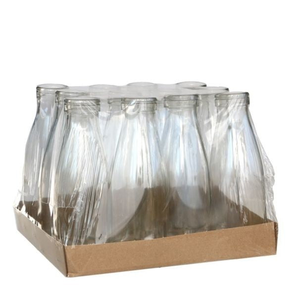 Milchflasche Glas 500ml 21x0.7cm (12 Stück) [IFS-129192]